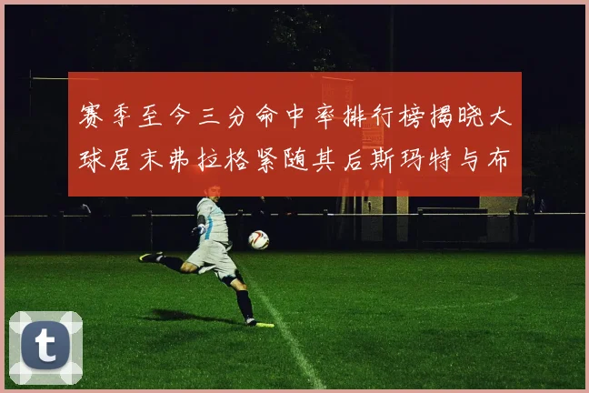 赛季至今三分命中率排行榜揭晓大球居末弗拉格紧随其后斯玛特与布克入前十
